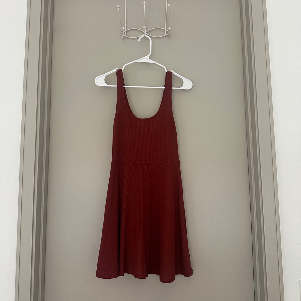 Forever 21 Brown/Burgundy Knit Dress